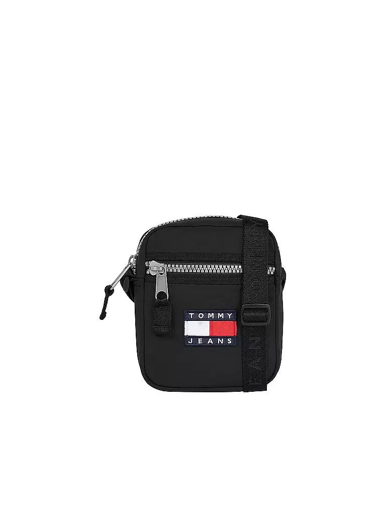 TOMMY JEANS Tasche HERITAGE REPORTER VARSITY schwarz